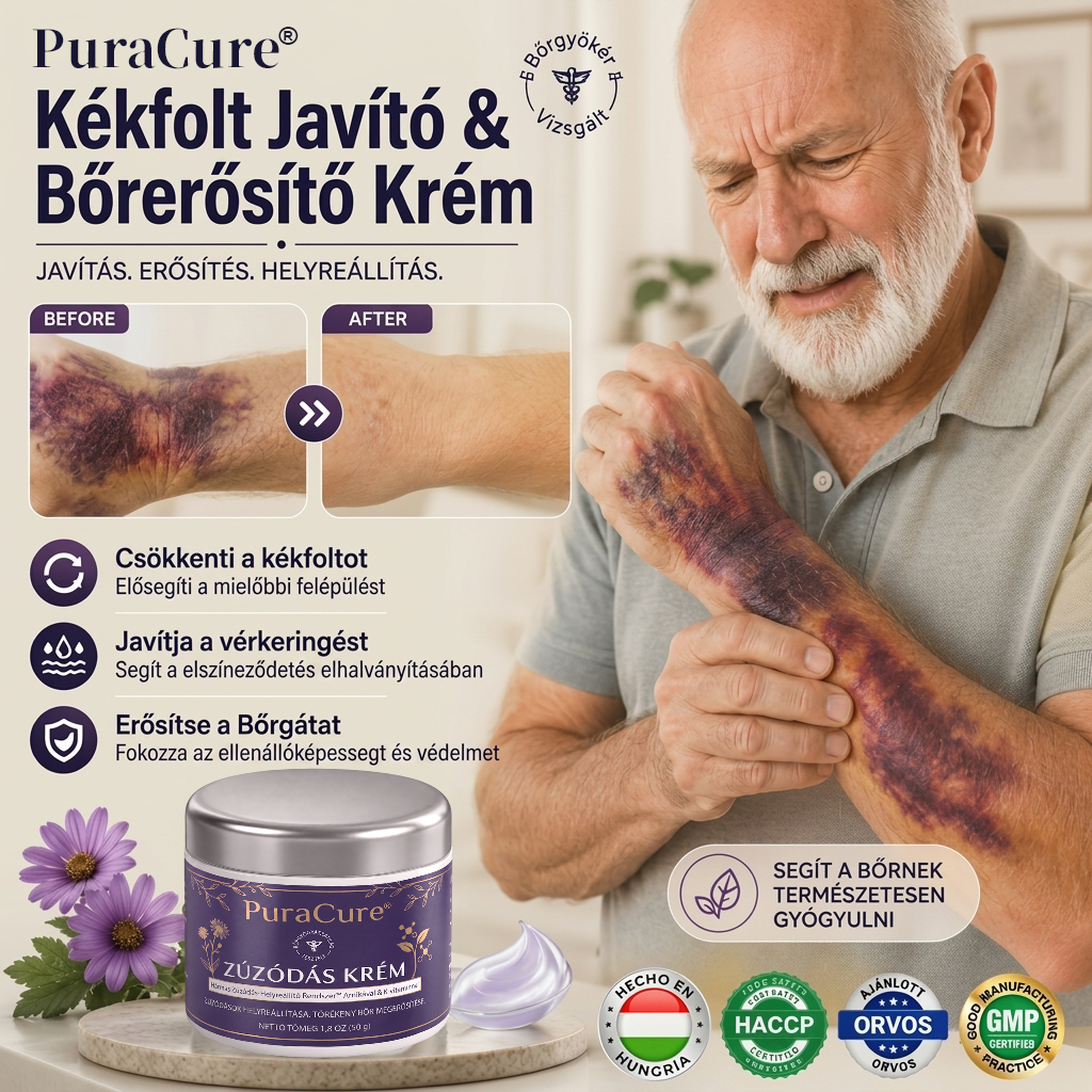 🥦📦100K+ ELADVA 💁♀️ – PuraCure® Zúzódásjavító és bőrerősítő krém