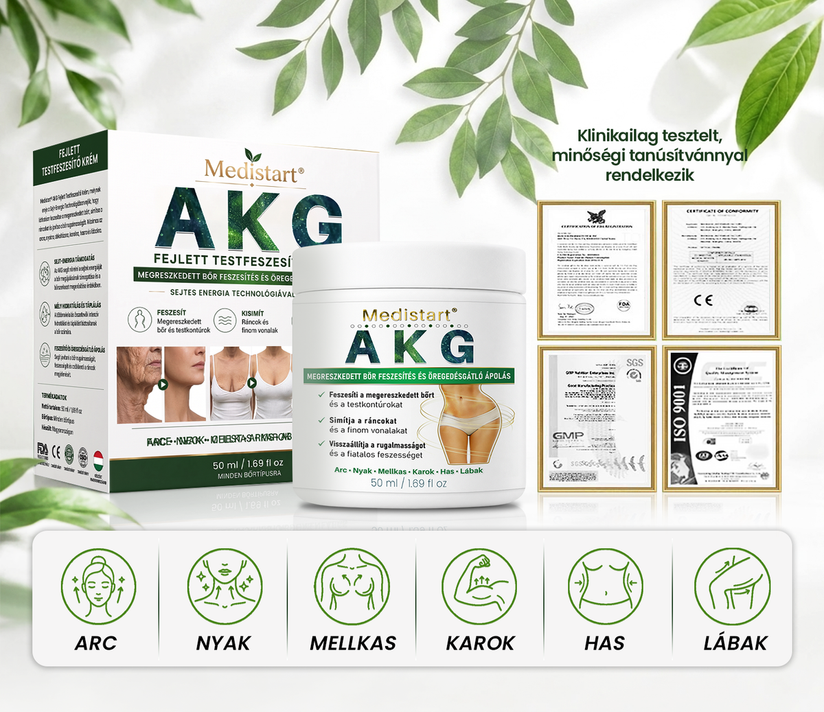 🌻Medistart® AKG BŐRFESZESÍTŐ & ÖREGEDÉS ELLENI ÁPOLÁS