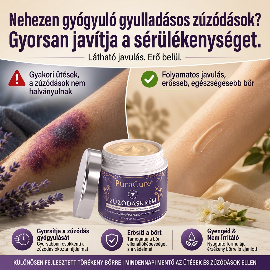 💛✨100K+ ELADVA 💁‍♀️ – PuraCure® Zúzódásjavító és bőrerősítő krém