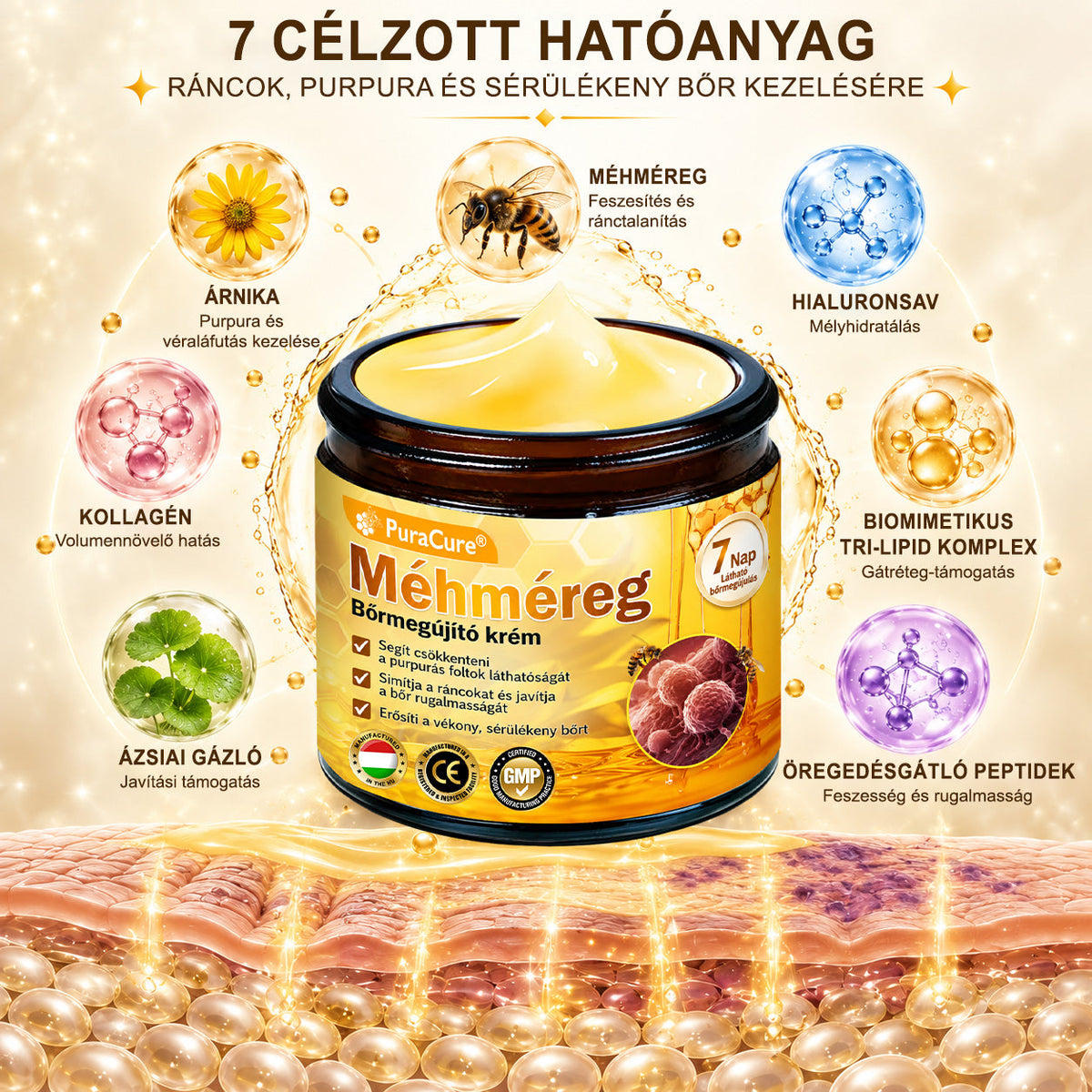 📦🥇PuraCure® MÉHMÉREG Bőrmegújító krém