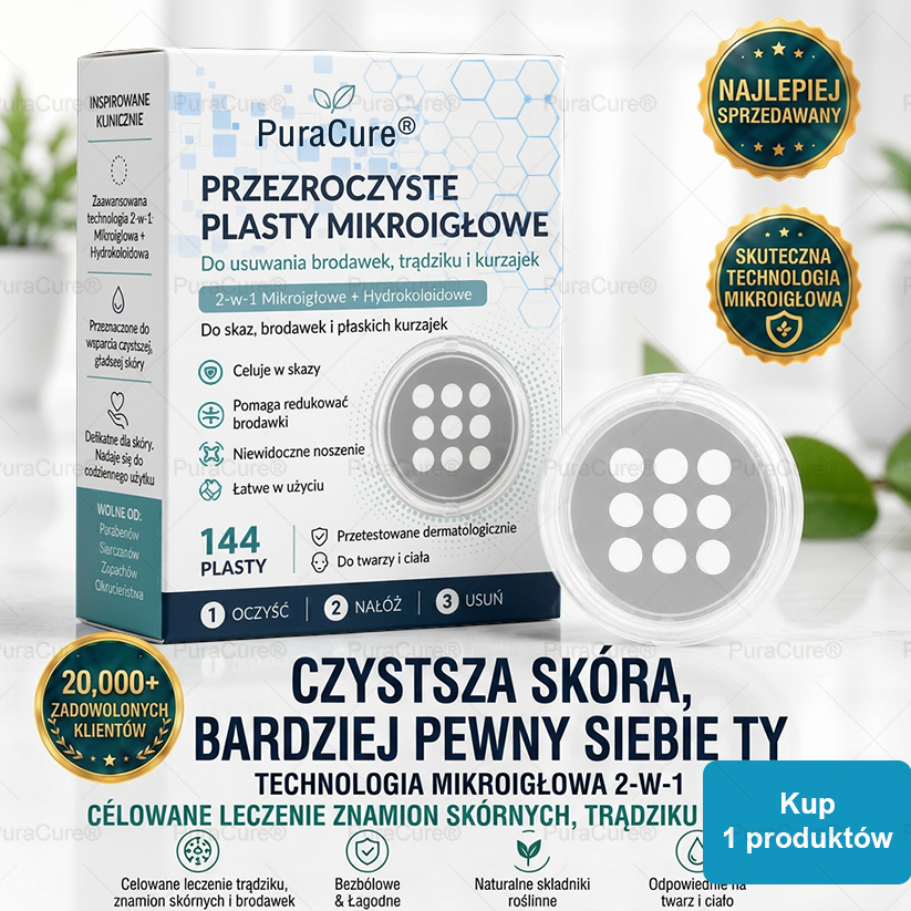 🔥🚚PuraCure® 2-w-1 plaster mikroigłowy i hydrokoloidowy🍀 | Usuwa wypukłe znamiona, trądzik, płaskie brodawki i brodawki skórne | Pomaga poprawić zmarszczki, blizny i niedoskonałości | Niewidoczne plastry na twarz i ciało