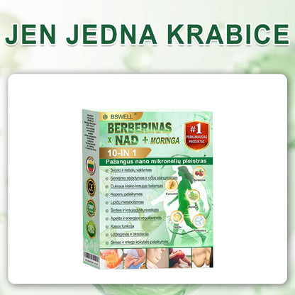🌿🧑‍⚕️BSWELL® Nano mikroadatinis lieknėjimo pleistras – Matomi pokyčiai per 28 dienas Svorio kontrolei, širdies sveikatai, cukraus balansui, žarnynui ir sąnariams.