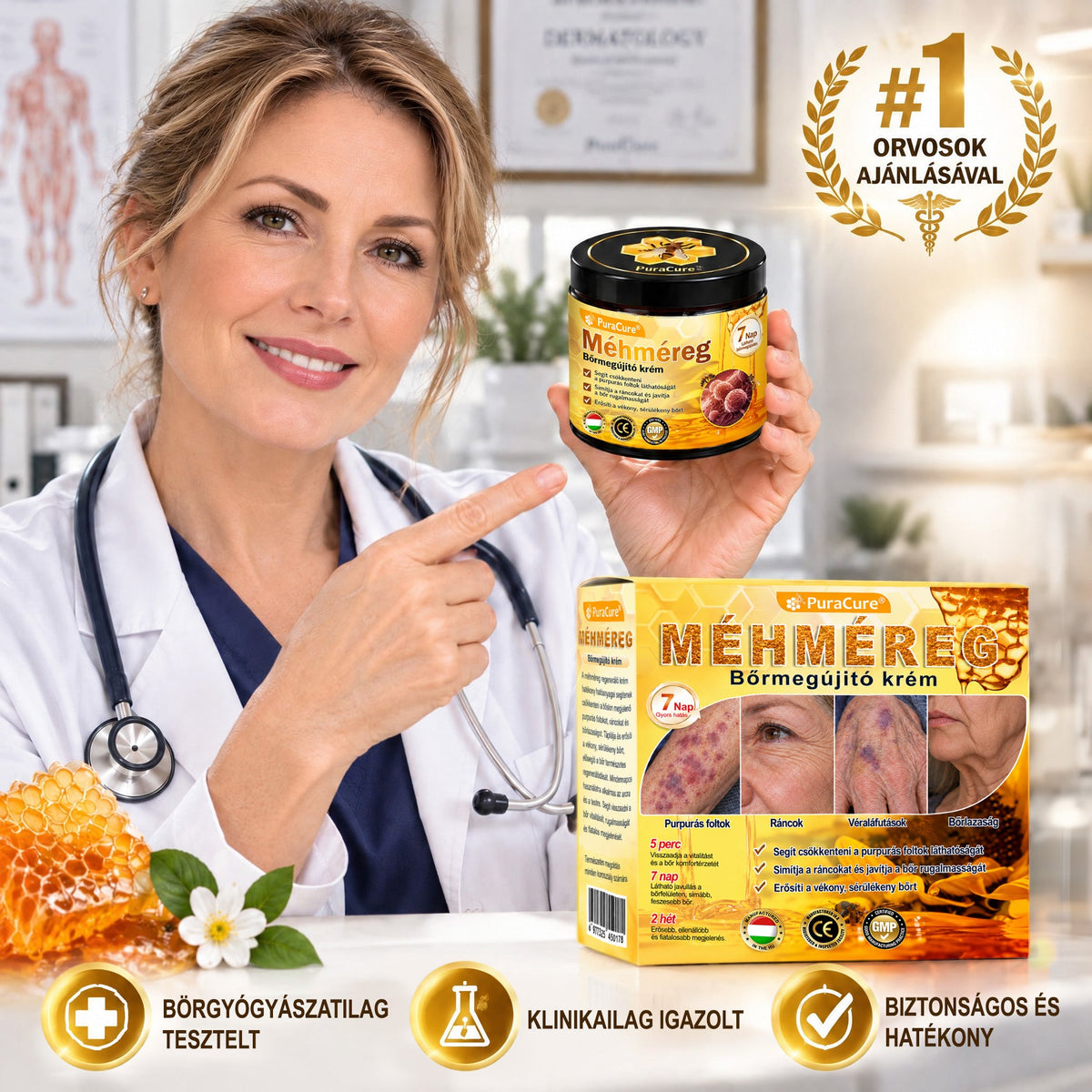 📦🥇PuraCure® MÉHMÉREG Bőrmegújító krém