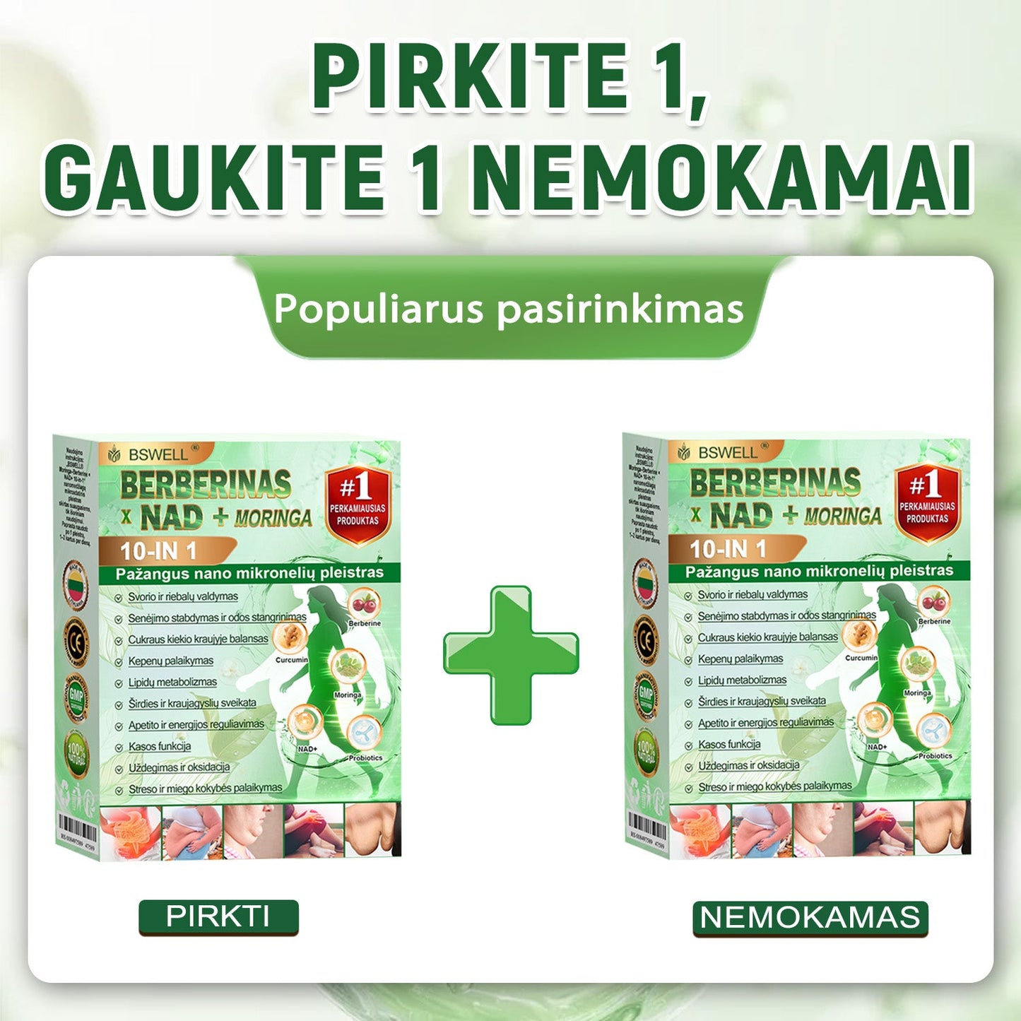 🌿🧑‍⚕️BSWELL® Nano mikroadatinis lieknėjimo pleistras – Matomi pokyčiai per 28 dienas Svorio kontrolei, širdies sveikatai, cukraus balansui, žarnynui ir sąnariams.