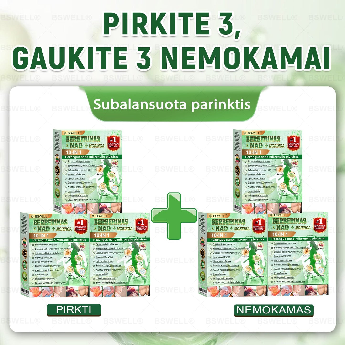 🌿🧑‍⚕️BSWELL® Nano mikroadatinis lieknėjimo pleistras – Matomi pokyčiai per 28 dienas Svorio kontrolei, širdies sveikatai, cukraus balansui, žarnynui ir sąnariams.